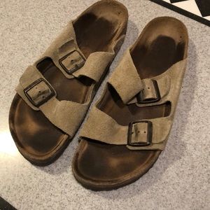 Tan Suede Birkenstock’s